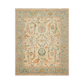 Multi Size Beige Aqua Green Color Hand Knotted Oriental Wool Arts & Crafts/Mission Oriental Rug